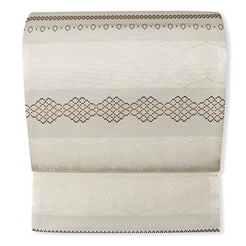 新品 仕立て上がり博多袋帯（花横段）【協和織工場】