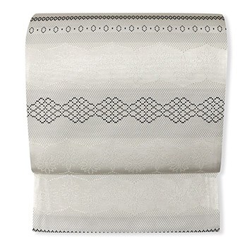 新品 仕立て上がり博多袋帯（花横段）【協和織工場】