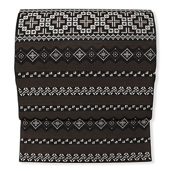 新品 仕立て上がり博多袋帯（十字横段）【協和織工場】