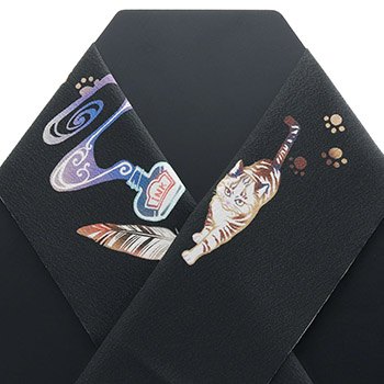 シルジェリー半衿 (猫の手紙)『hitoshio』【ブンラク】