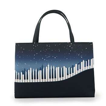 和装トートバッグ(夜景ピアノ)【召しませ花】
