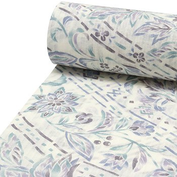 洗える夏襦袢（花斜段）【東レ爽竹】