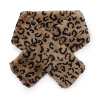 差し込みフェイクファーティペット（レオパード）