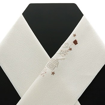 刺繍半衿(クリスマストムテ)【いち利モールオリジナル】