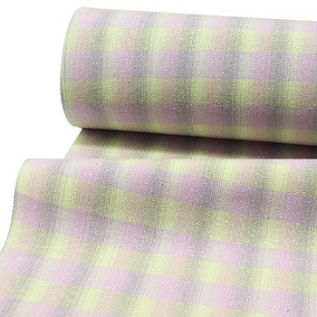 米沢紬（格子）『のぞみ』【花咲季工房】