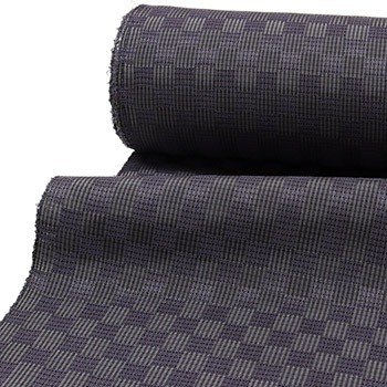 米沢紬（市松）『錦彩』