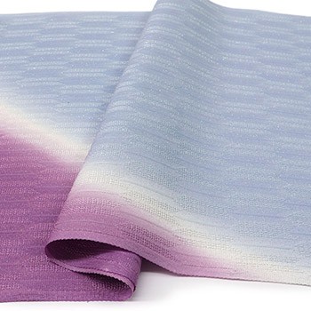 紋紗帯揚（斜ぼかし/矢絣）