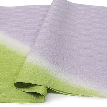 紋紗帯揚（斜ぼかし/矢絣）