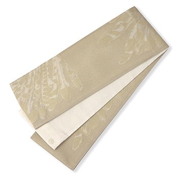 仕立て上がり紗半巾帯（羽根）【美術サロン】