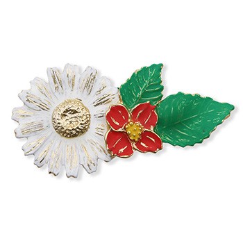 真鍮帯留（マーガレット）