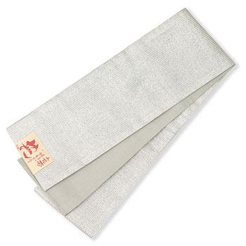 仕立て上がり小袋帯（ラメストライプ）『花』(オフホワイト): 帯｜着物