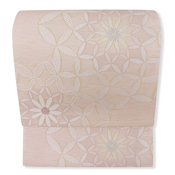 夏袋帯（変わり七宝）