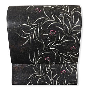 西陣袋帯（風草文）『百楽』【となみ織物】