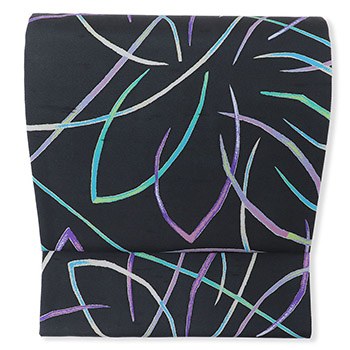 夏牛首袋帯（更紗）【白山工房】