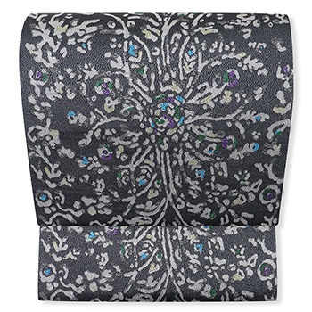 西陣袋帯（更紗）【岡文織物】