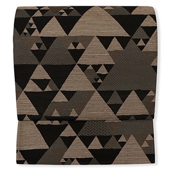 西陣袋帯（鱗文）『黄金ムガ』【桜井】