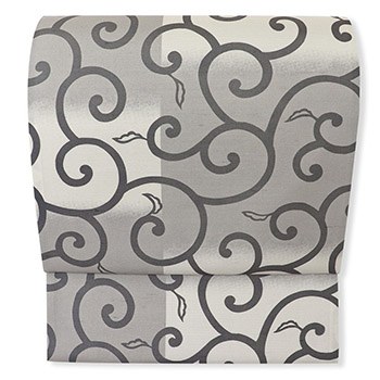 夏牛首袋帯（市松取唐草）『牛首四季衣』【二代目 川村久太郎×白山工房】