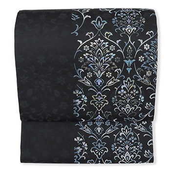 西陣袋帯（縦分けダマスク）【有栖川織物】