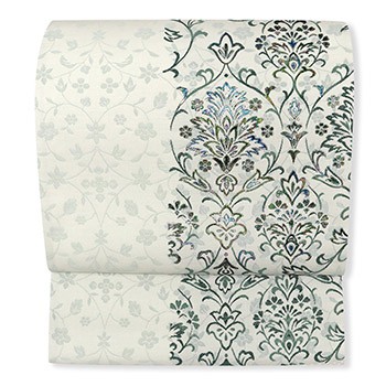 西陣袋帯（縦分けダマスク）【有栖川織物】