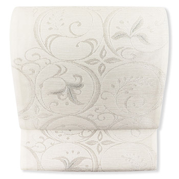 西陣袋帯（唐草丸文）『爽々』【となみ織物】