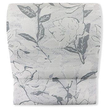 西陣夏袋帯（枝花）【沢本織物】