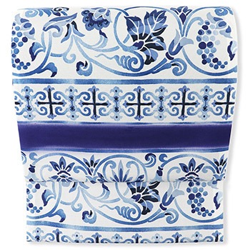 夏牛首袋帯（葡萄唐草段文）【白山工房】