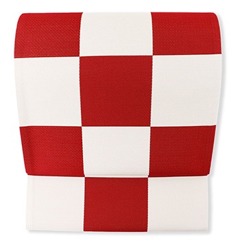 西陣袋帯（市松）【佐々木染織】