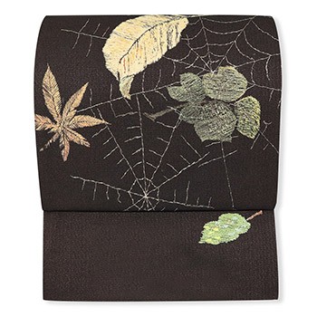 袋帯（クモの巣）『和ART』