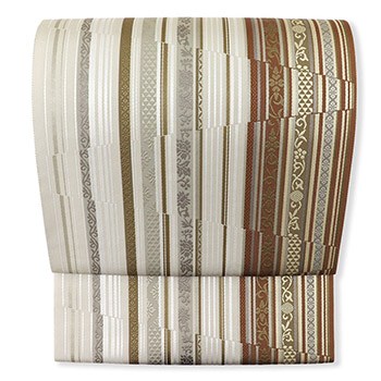 博多リバーシブル袋帯（変わり間道/幾何）【大倉織物】