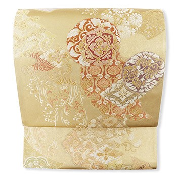 西陣袋帯（錦繍王朝継ぎ紙文）【吉村織物】