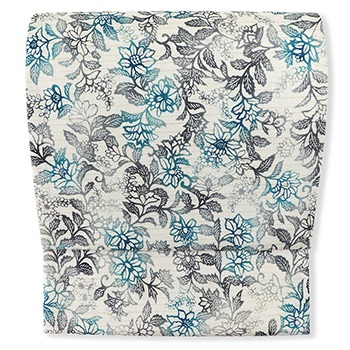 京紅型染め袋帯（花唐草）