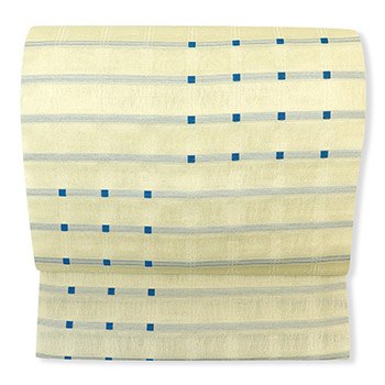 西陣九寸名古屋帯（市松格子）