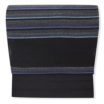 紗真綿夏九寸名古屋帯（横段ぼかし）【秦流舎】