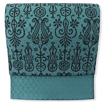 花織調染め九寸名古屋帯（更紗）