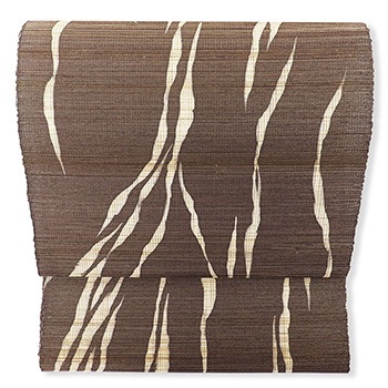 ロウケツ染め九寸名古屋帯(木目)