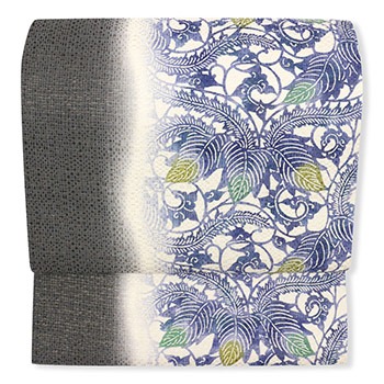 染め西陣九寸名古屋帯(葉)