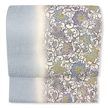 染め西陣九寸名古屋帯(花唐草)