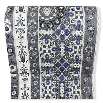 染め結城紬九寸名古屋帯（華紋）