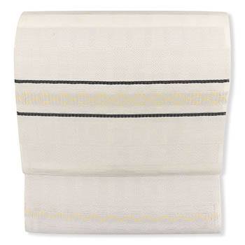 西陣夏九寸名古屋帯（横段市松）【佐々木染織】