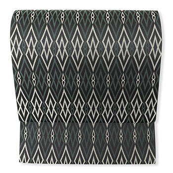 御召地九寸名古屋帯(ダイヤ)【ワタマサ】