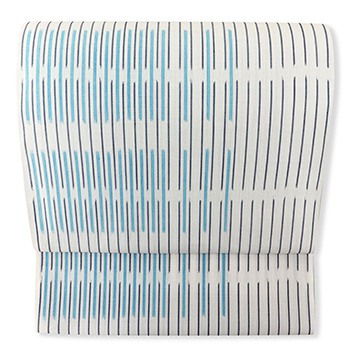 本麻九寸名古屋帯（変わり縞）『越後上布』【林宗平工房】