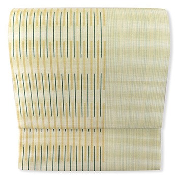 本麻九寸名古屋帯（変わり縞）『越後上布』【林宗平工房】