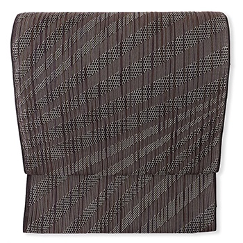 羅九寸名古屋帯（斜め縞）