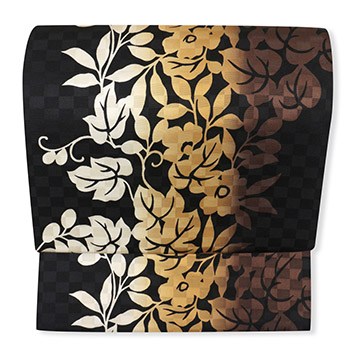 染め九寸名古屋帯(桔梗)