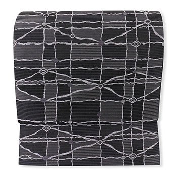 西陣九寸名古屋帯(変わり市松)【京都イシハラ】