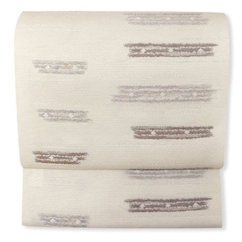 西陣夏九寸名古屋帯（横段）【沢本織物】