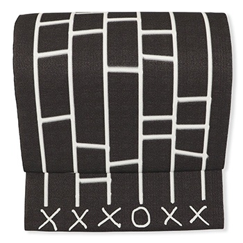 九寸名古屋帯(あみだくじ)