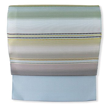 九寸名古屋帯(横段)『華重ね』【繭屋清十郎】