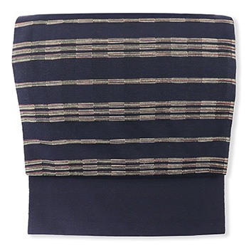 紬地九寸名古屋帯『浮華』【渡源織物】