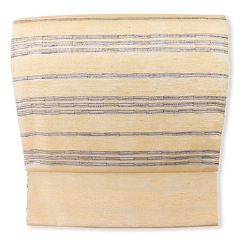 紬地九寸名古屋帯『浮華』【渡源織物】